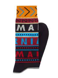 Multi-Logo Socks in Black