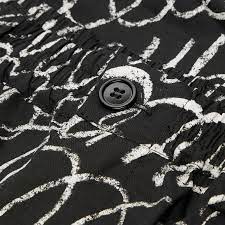 Bermuda Scribble Shorts in Black