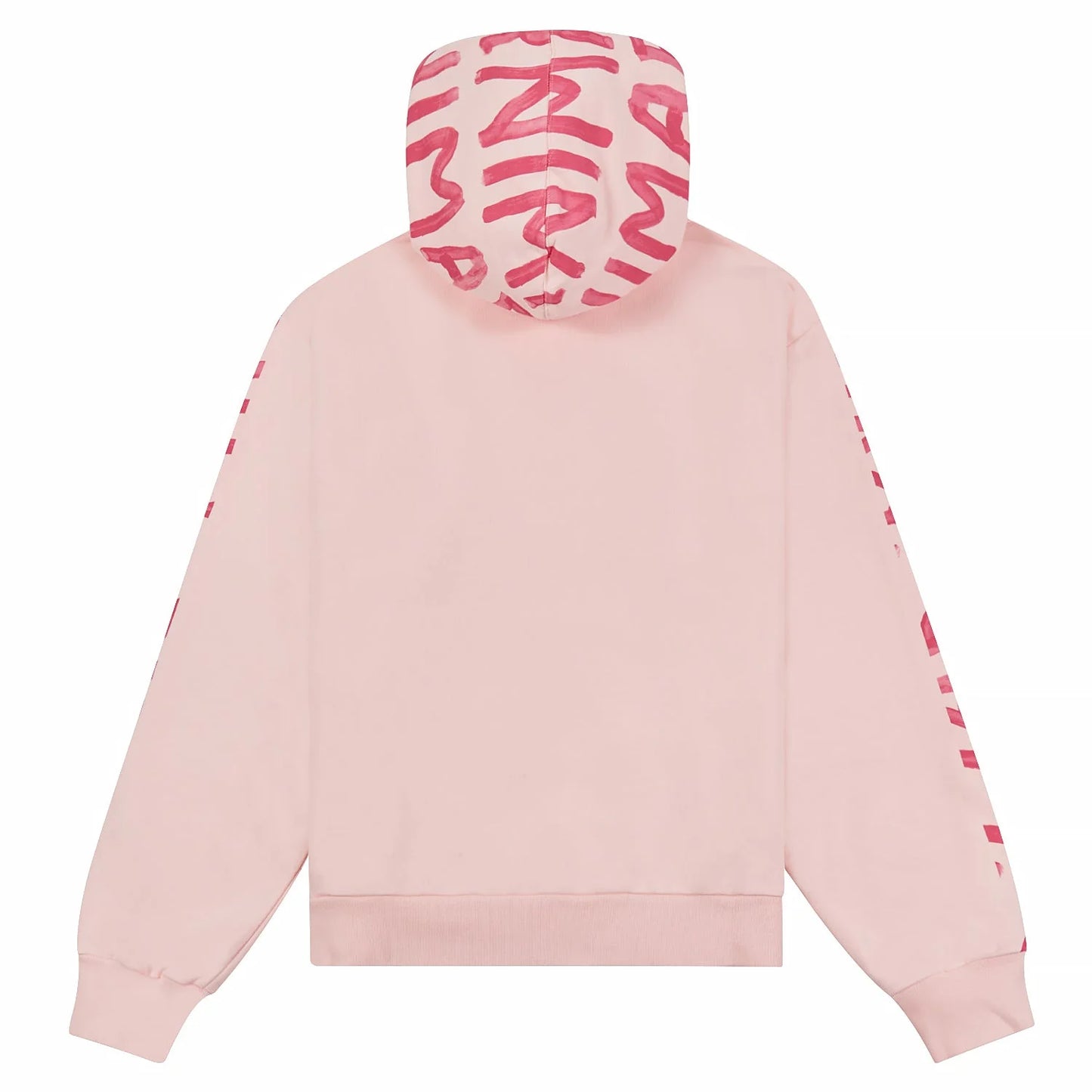 Painted Logo Hoodie in Pink