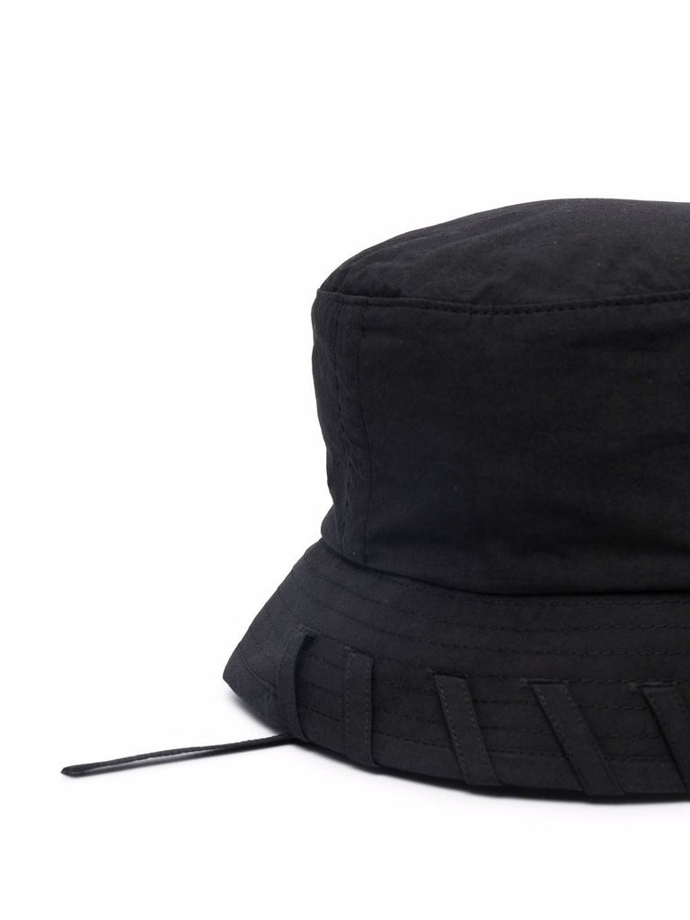 Laced Bucket Hat in Black