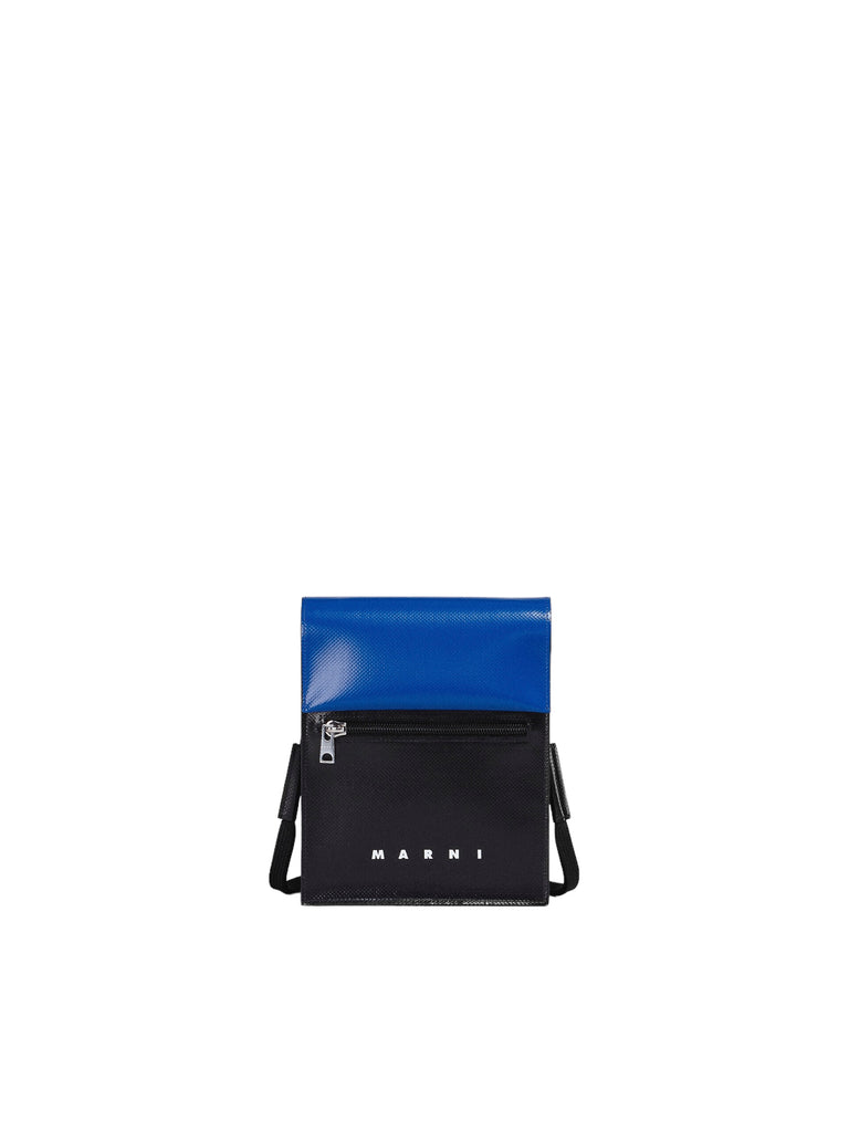 Tribeca Shoulder Bag in Black and Blue