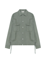 Load image into Gallery viewer, Cotton Poplin Snap Overshirt in Olive