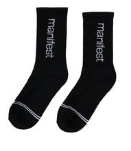 Load image into Gallery viewer, Logo Crew Sock in Black
