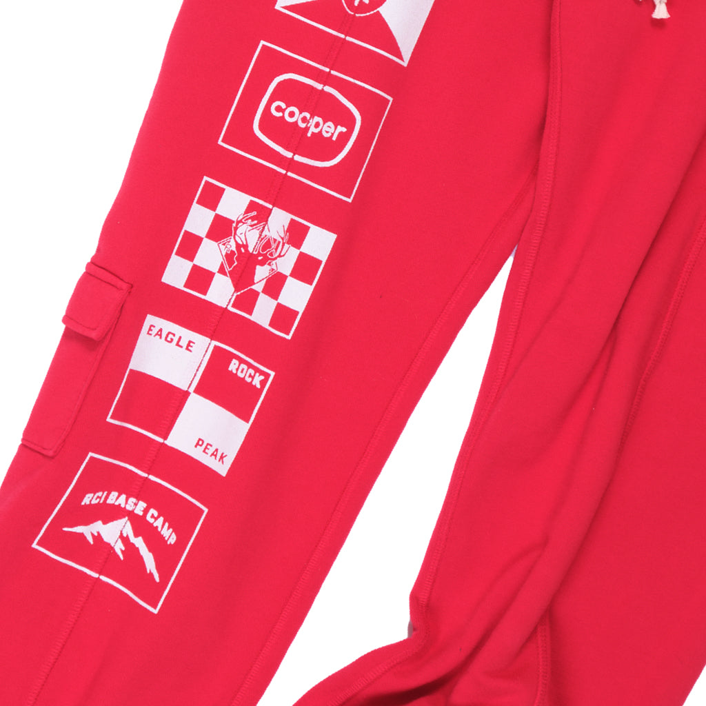 Flag Sweatpants in Red