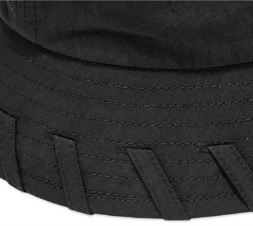 Laced Bucket Hat in Black