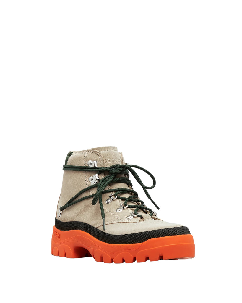 Wilson Boot in Grey Suede and Orange