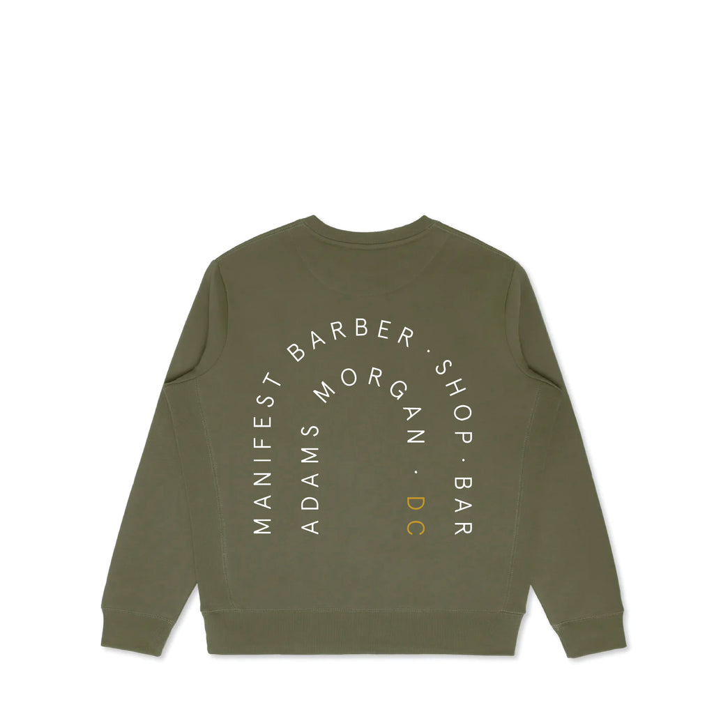 001 Year Anniversary Crewneck in Olive